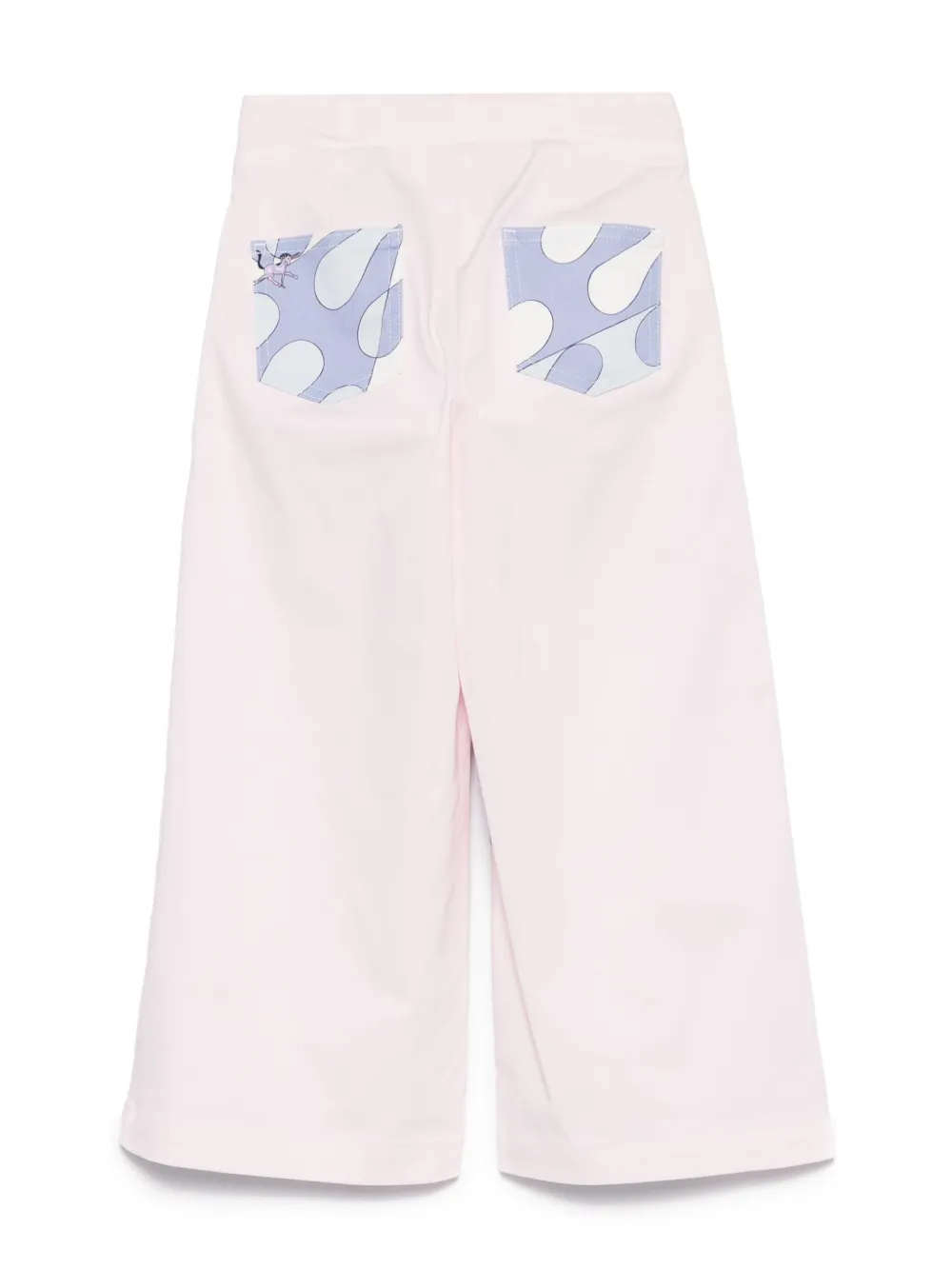 PUCCI Junior Leocorno-print trousers - Blauw