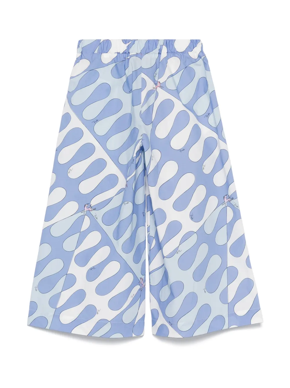 PUCCI Junior Broek met Leocorno-print - Blauw