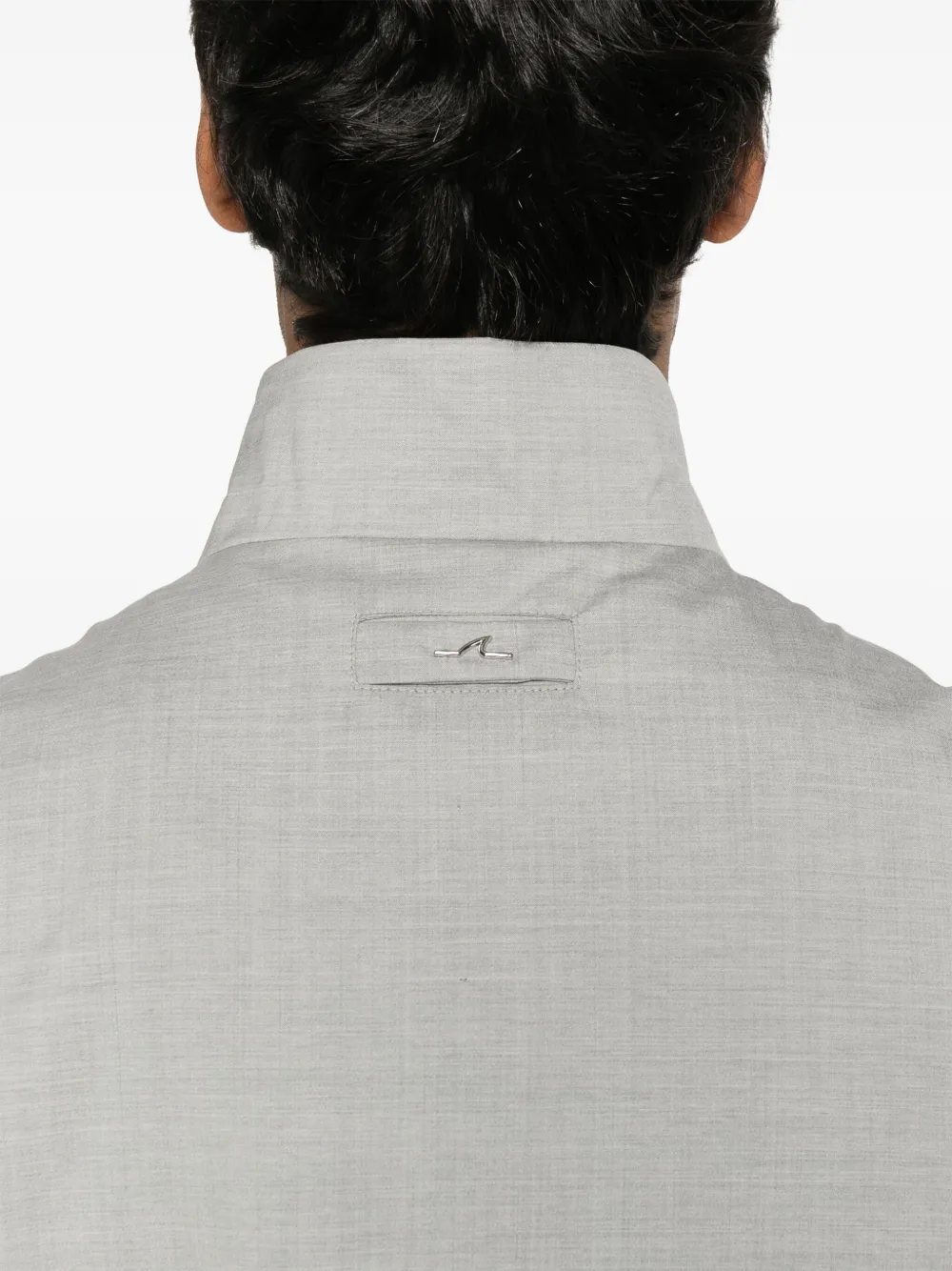 Shop Paul & Shark Logo-plaque Gilet In Grey