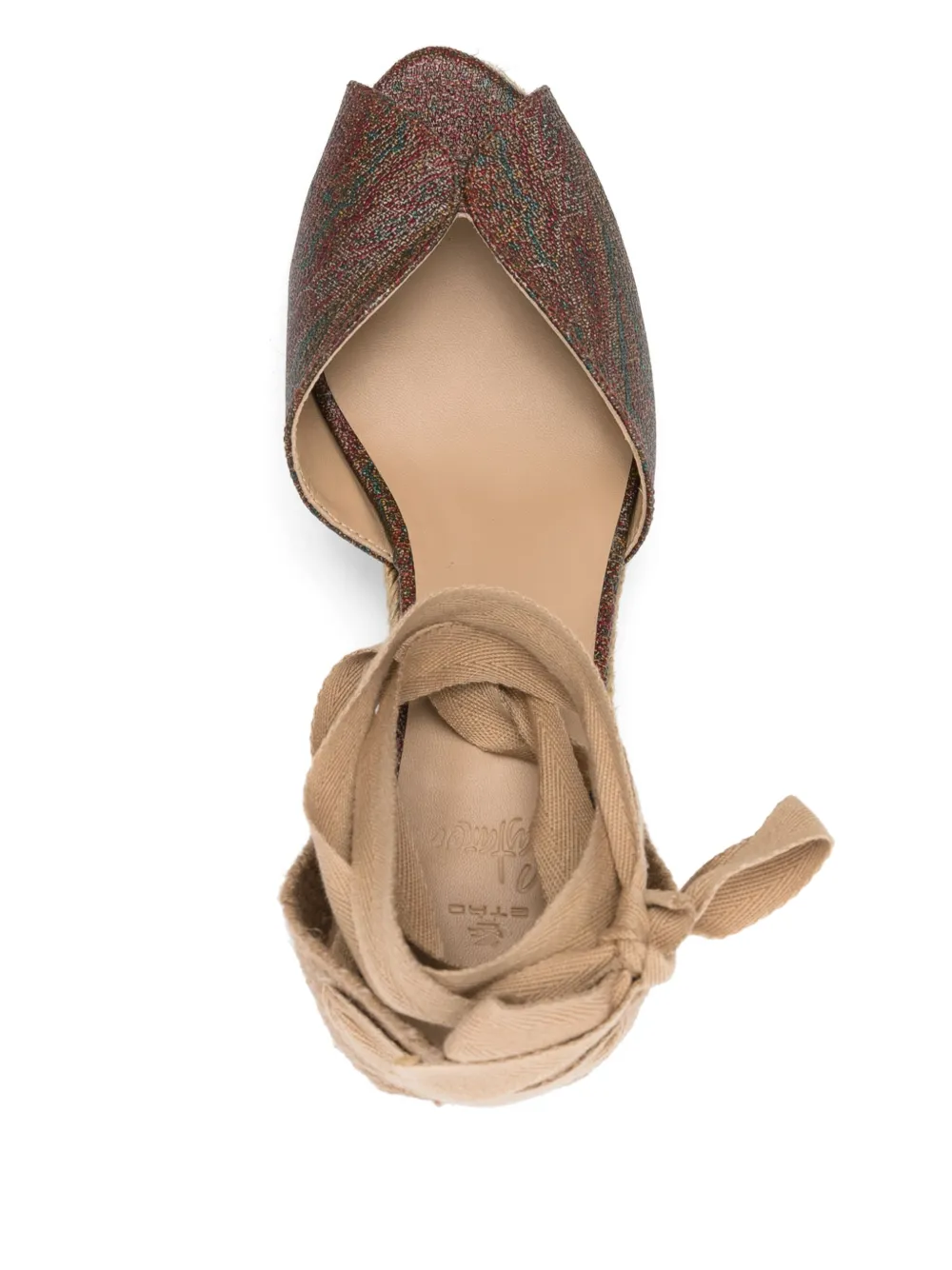 Castañer x ETRO 70mm Bilina espadrilles Brown