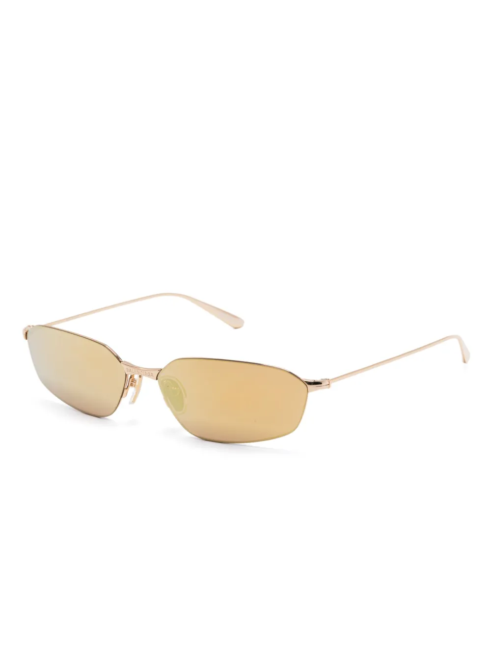 Balenciaga Eyewear Zonnebril met geometrisch montuur - Goud