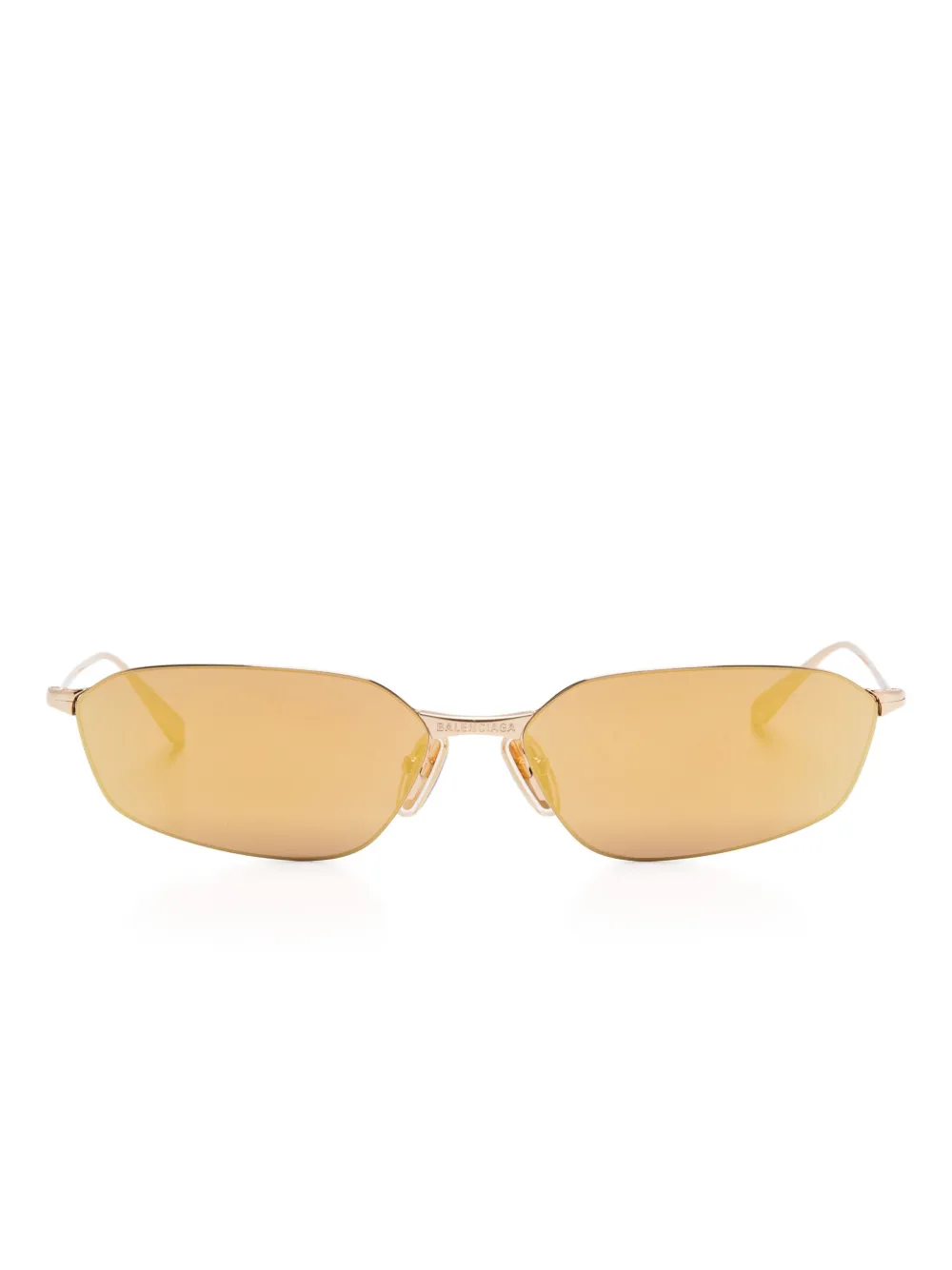 Balenciaga Eyewear Zonnebril met geometrisch montuur Goud