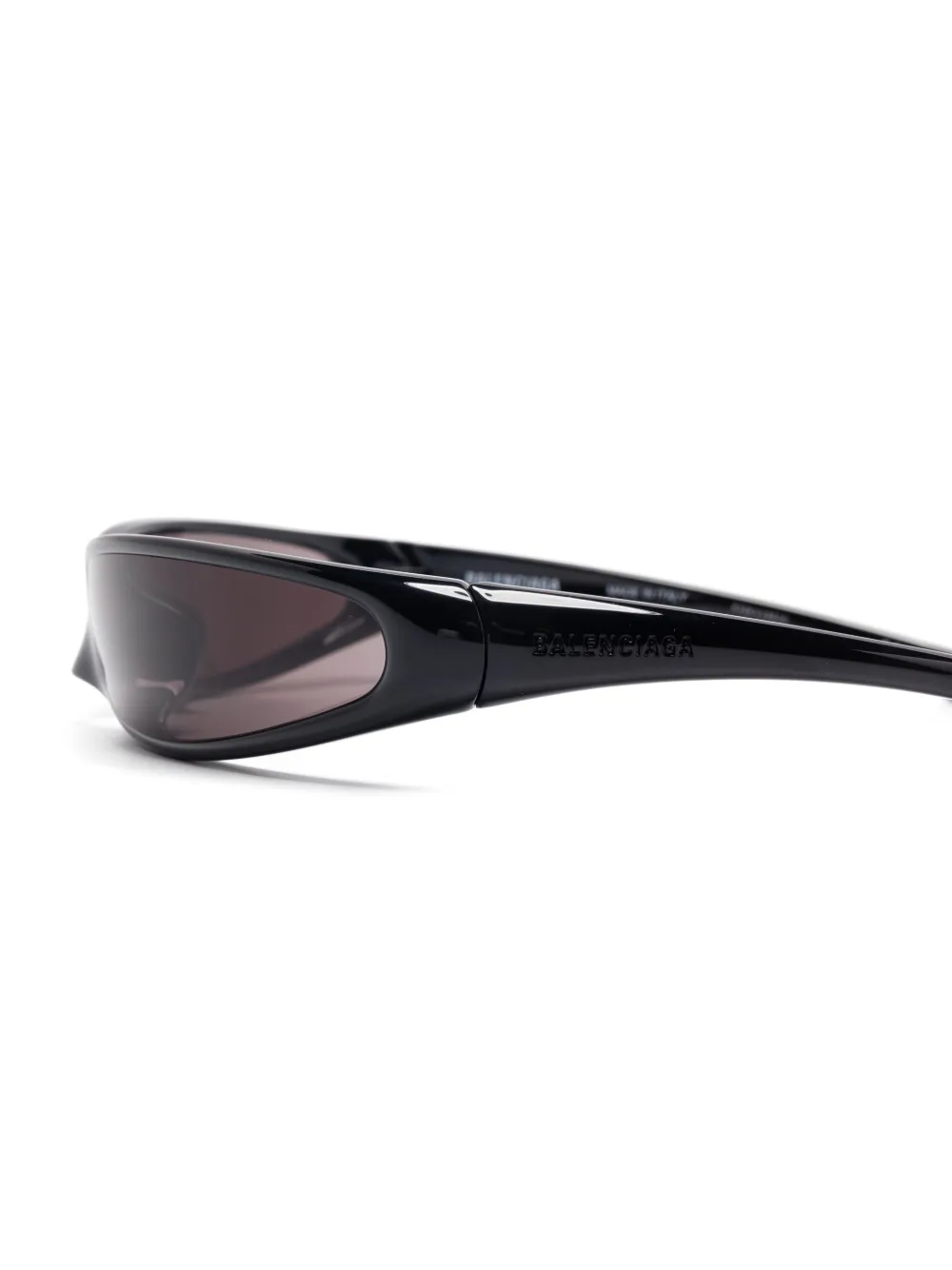 Balenciaga Eyewear Zonnebril met rechthoekig montuur Zwart