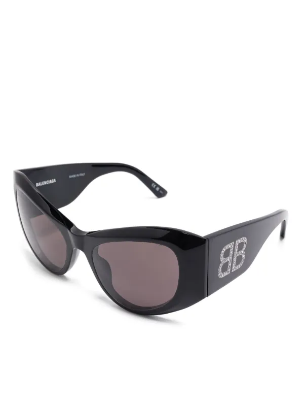 Balenciaga Eyewear キャットアイ サングラス | ブラック | FARFETCH JP