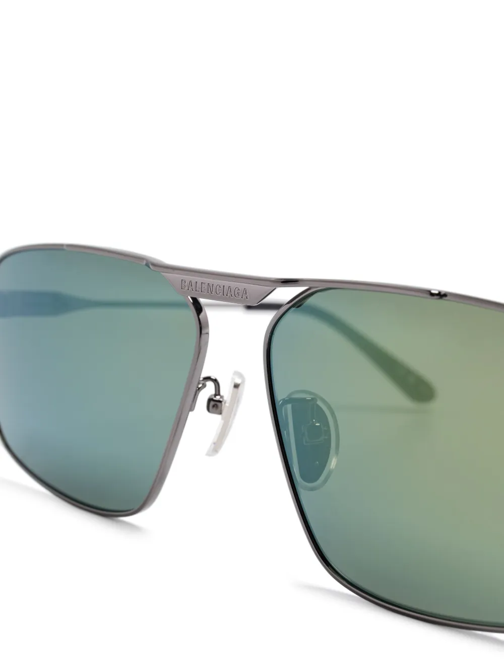Balenciaga Eyewear Tag 2.0 Navigator zonnebril Zwart
