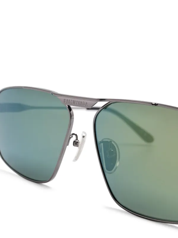 Balenciaga Eyewear Tag 2.0 Navigator Sunglasses | Black