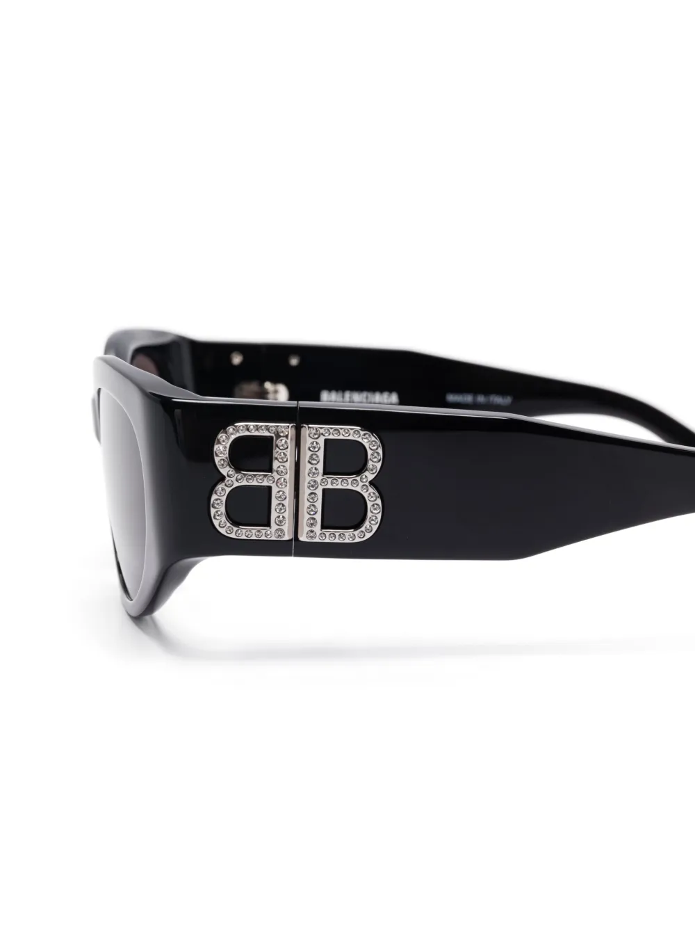 Balenciaga Bossy Round AF zonnebril Zwart