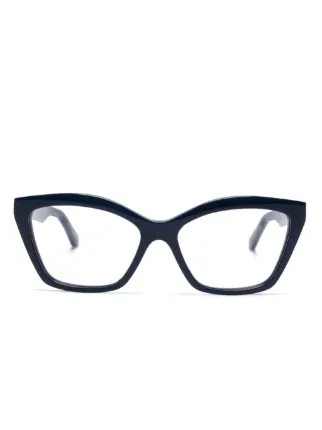 Balenciaga Eyewear キャットアイ眼鏡フレーム | ブルー | FARFETCH JP