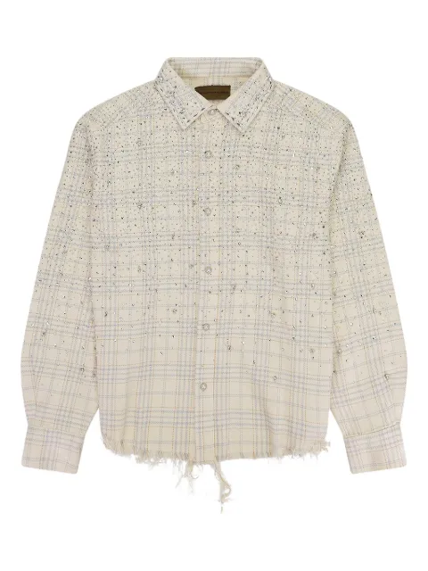 BIRTH OF ROYAL CHILD rhinestone-embellished "Beige" shirt
