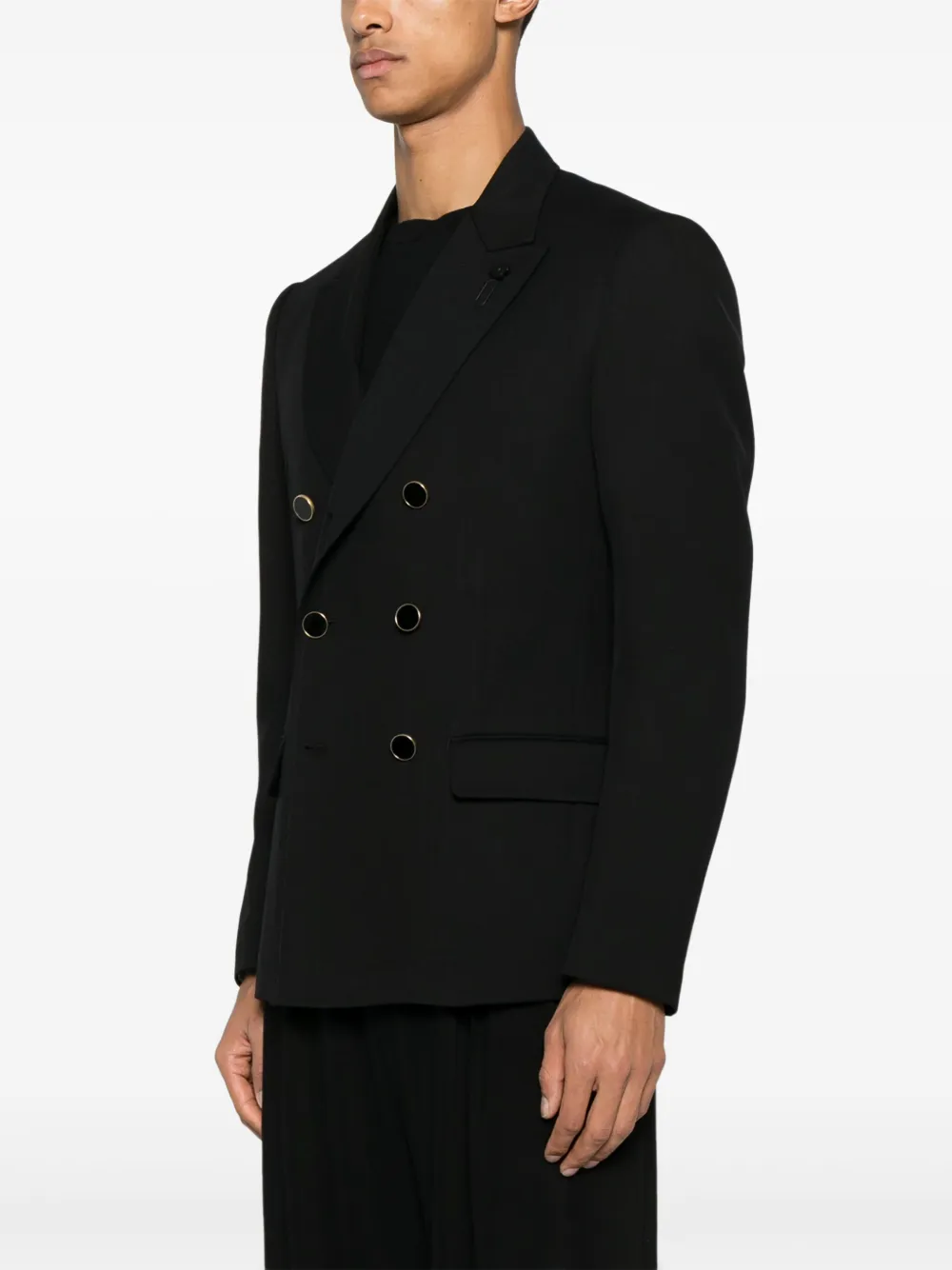 Lardini Blazer met dubbele rij knopen Zwart