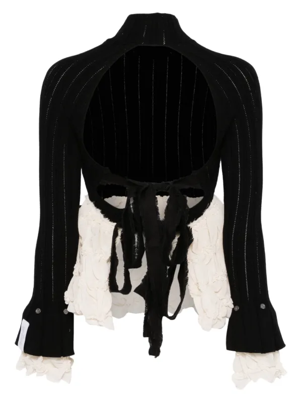 Rokh open-back Top | Black | FARFETCH BH