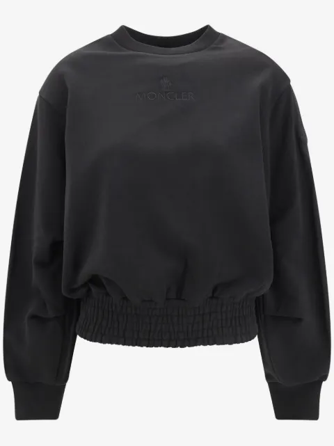 Moncler Geplooide katoenen sweater