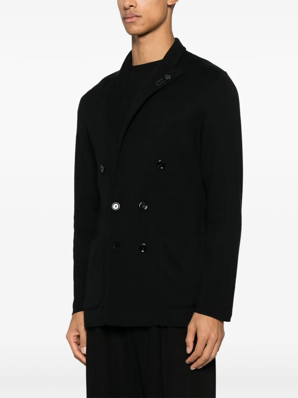 Lardini Gebreide blazer Zwart