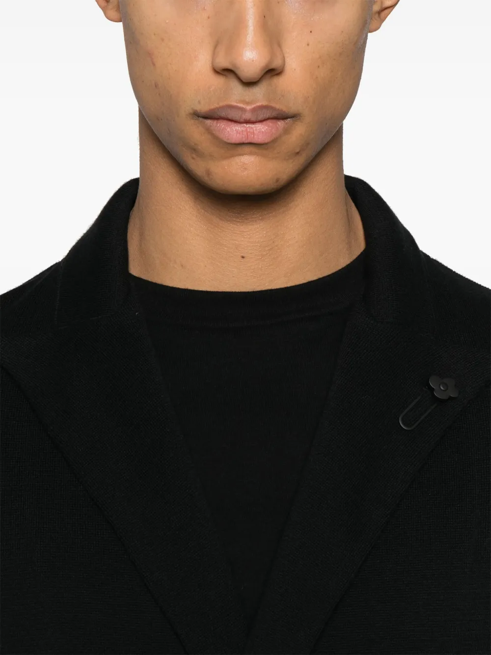 Lardini Gebreide blazer Zwart