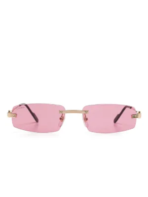 Cartier Eyewear リムレス サングラス | ゴールドトーン | FARFETCH JP