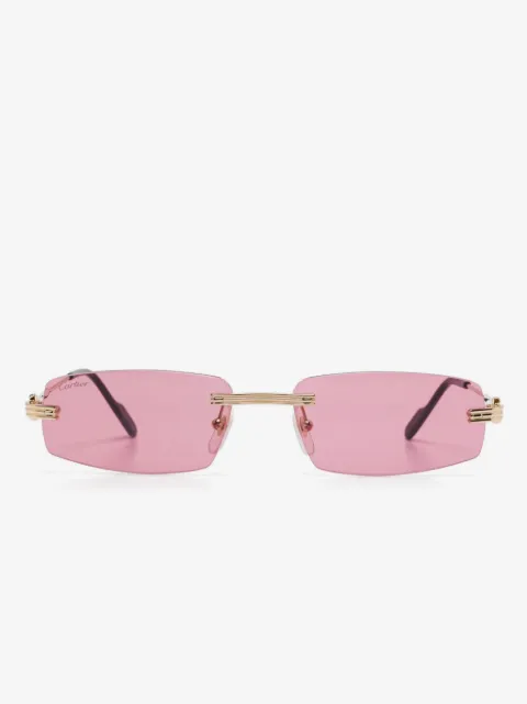 Cartier Eyewear Óculos de sol retangular