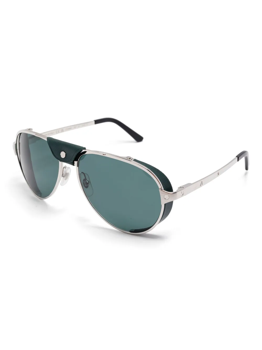 Cartier Eyewear Zonnebril met piloten montuur - Zilver