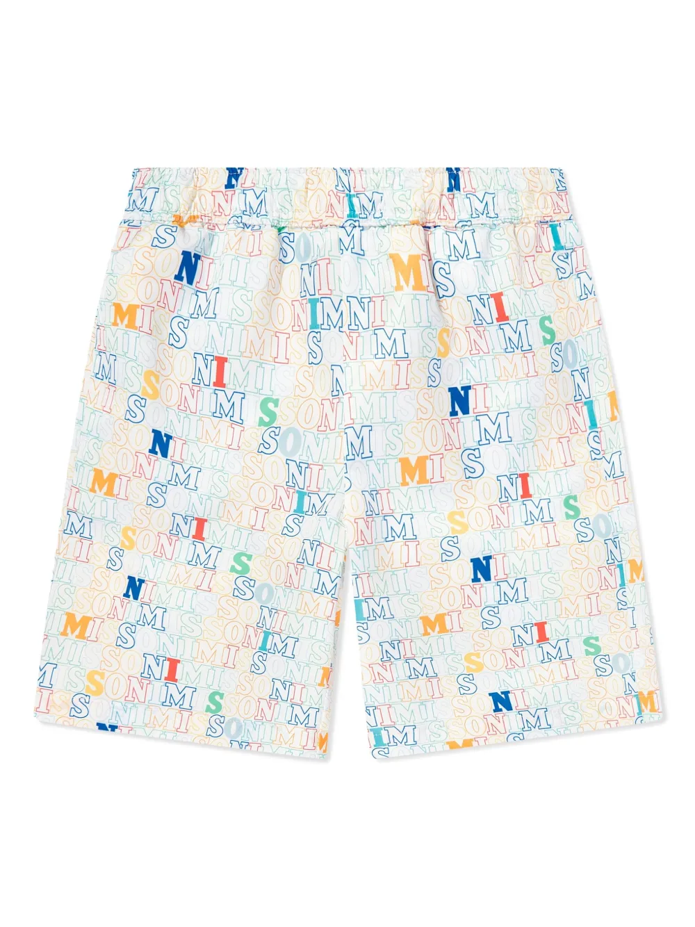 Missoni Kids Zwembroek met logoprint Wit