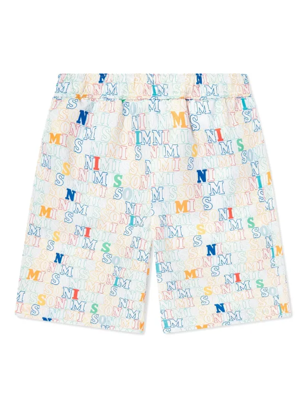 Missoni Kids logo-print Swim Shorts White FARFETCH IN