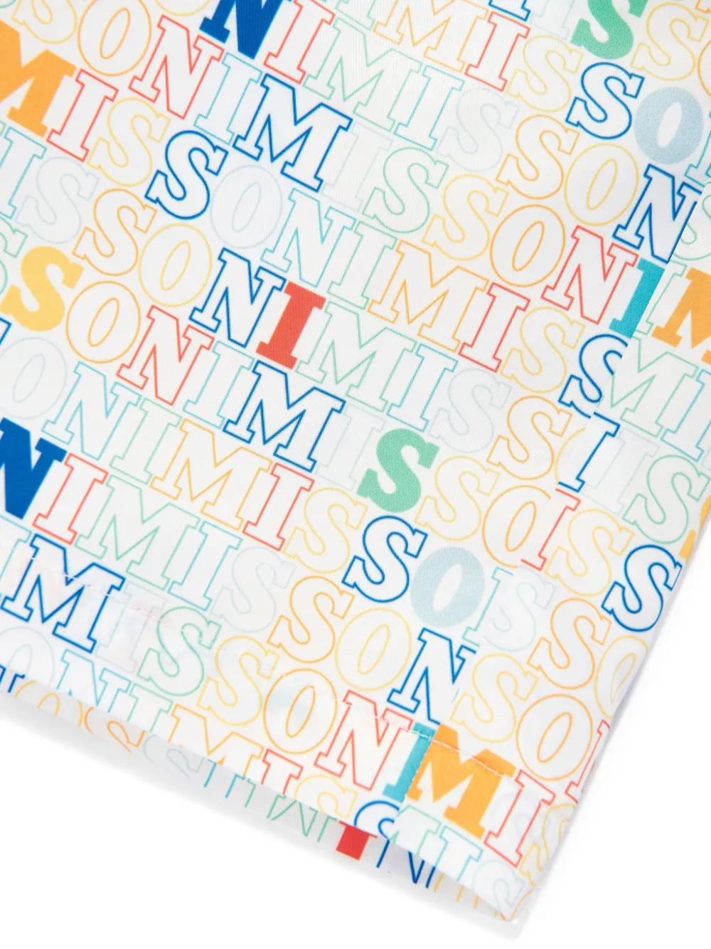 Missoni Kids Zwembroek met logoprint Wit