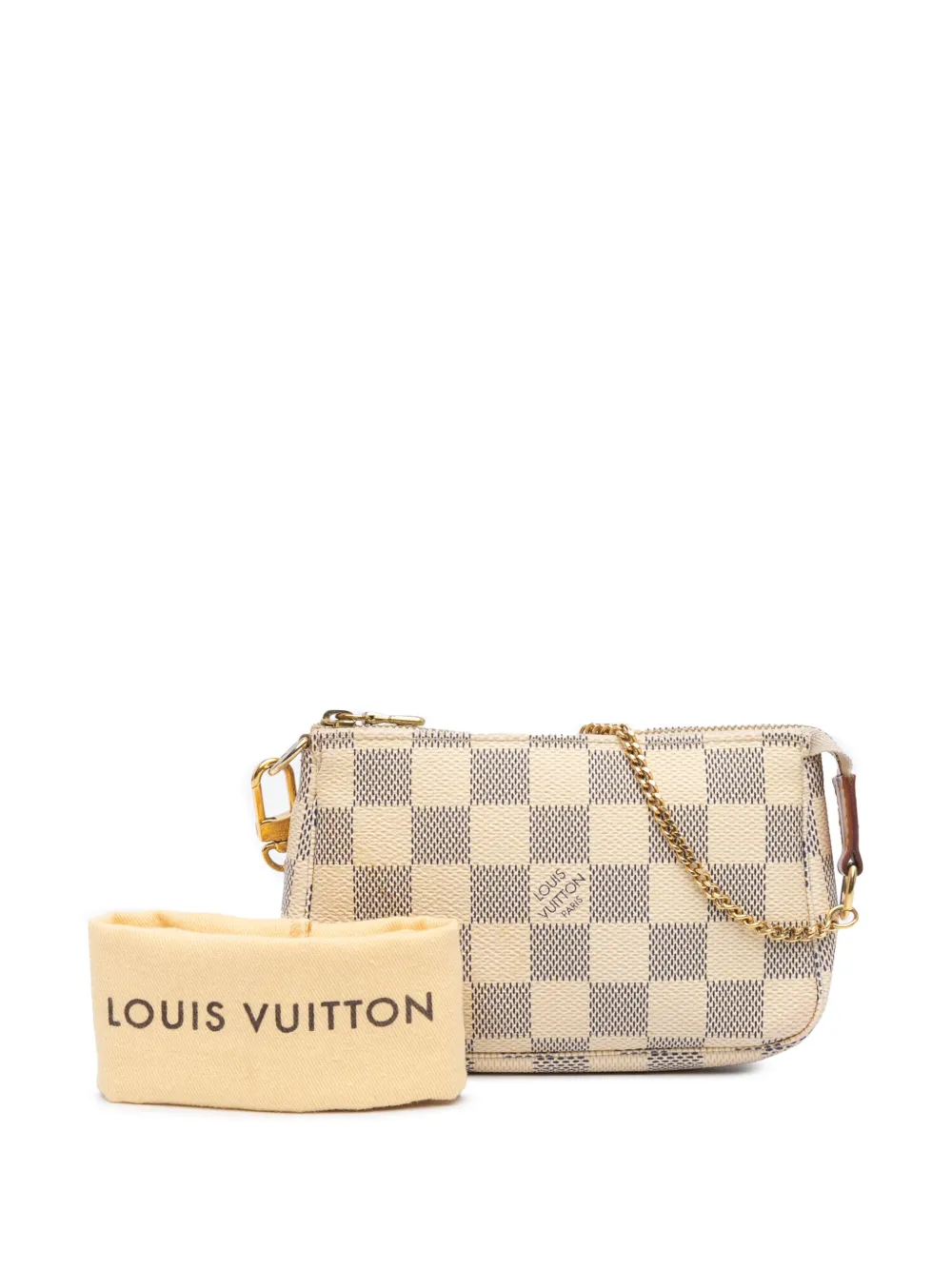 Louis Vuitton Pre-Owned Borsa a mano Mini Pochette Accessoires in tela Damier Azur 2013 | Image 7