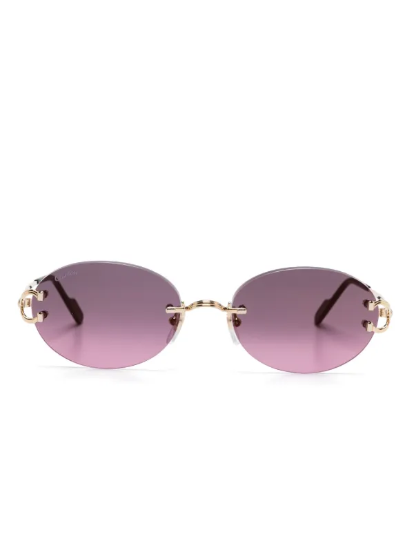Cartier Eyewear oval-frame sunglasses