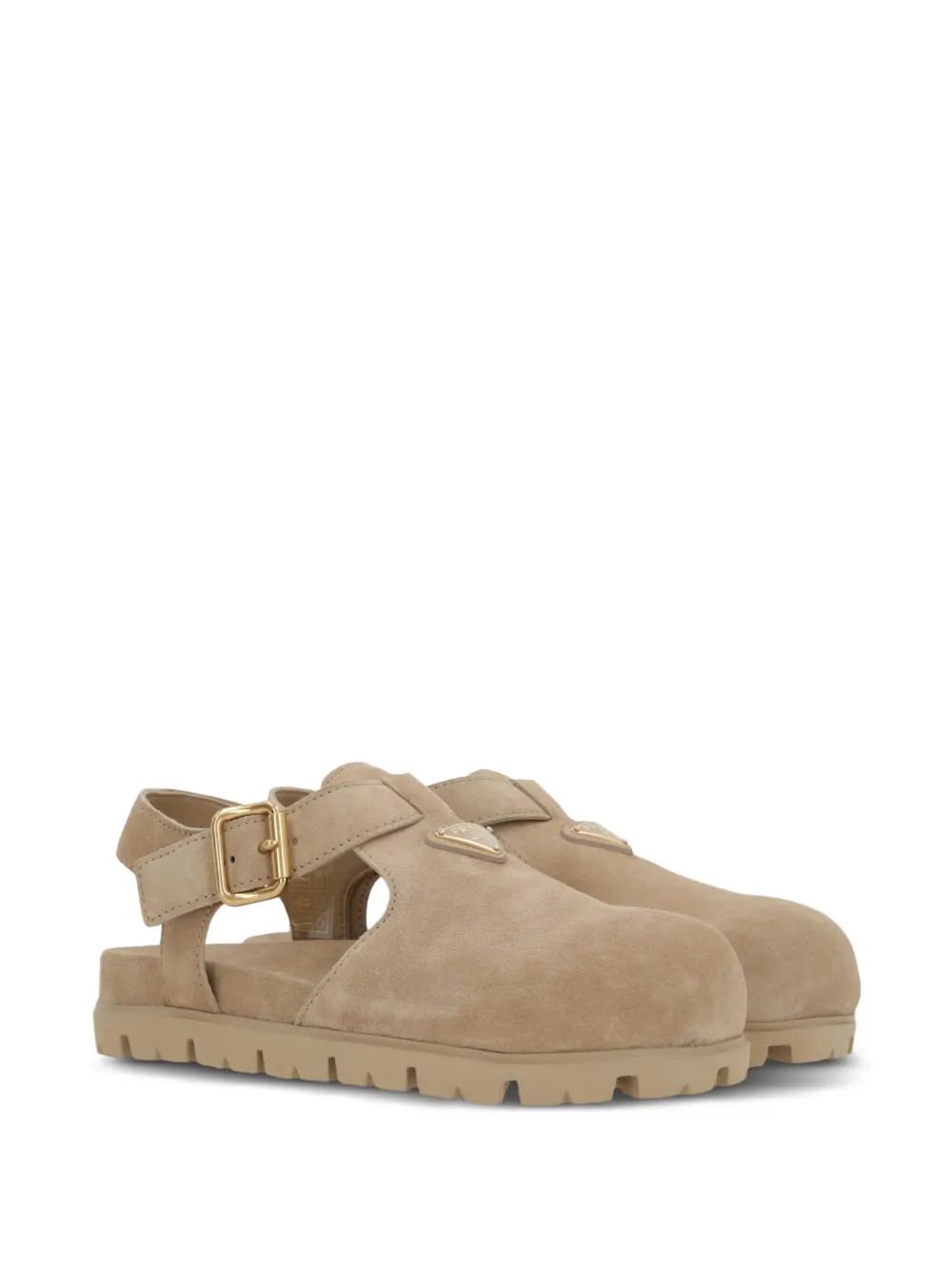 Prada suede sandals - Bruin