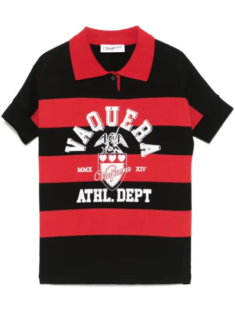 Vaquera striped polo top
