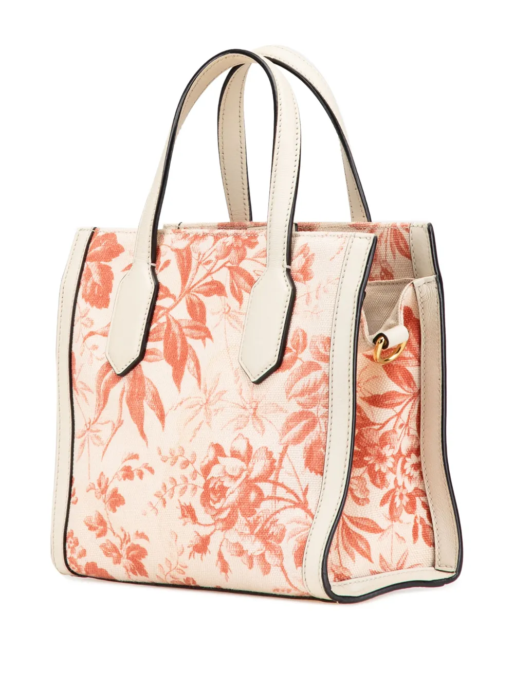 Pre-owned Gucci 2000-2015 Gg Ribbon Herbarium Satchel In Pink