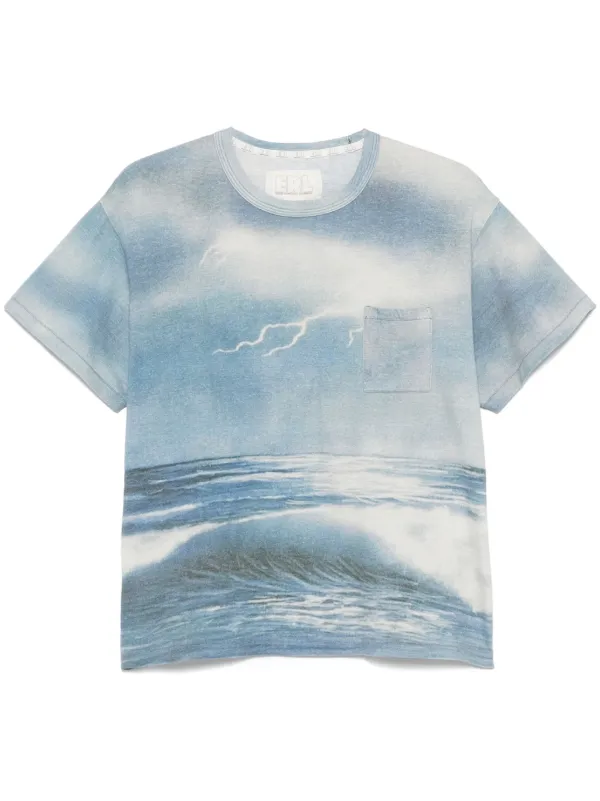 ERL プリント Tシャツ | ブルー | FARFETCH JP
