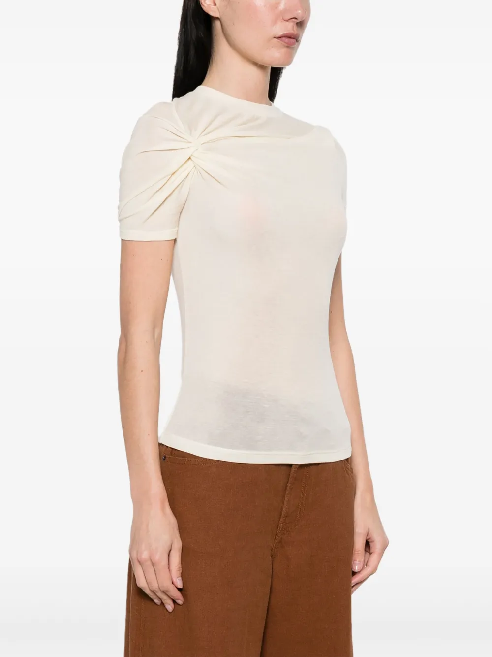 AGOLDE Lissa T-shirt Beige