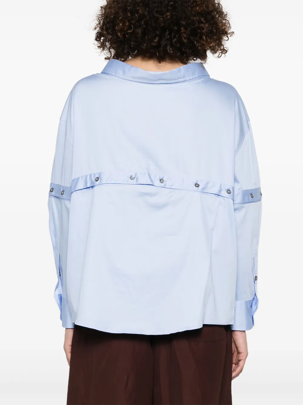 ROKH MULTI BUTTON BROKEN SHIRT 