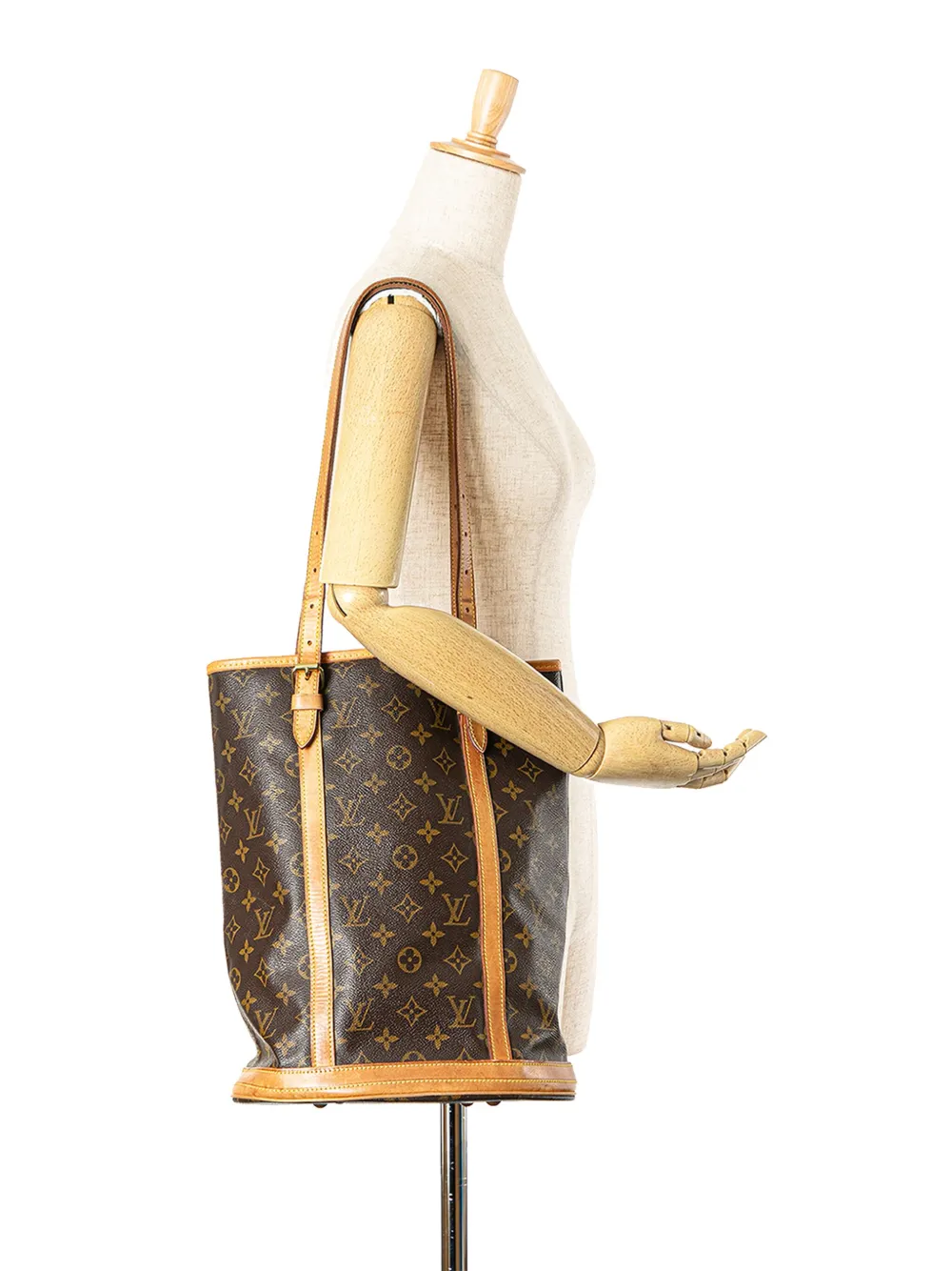 Louis Vuitton Pre-Owned 2015 Monogram GM bucket bag - Bruin