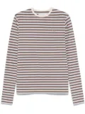 ERL striped T-shirt - Brown