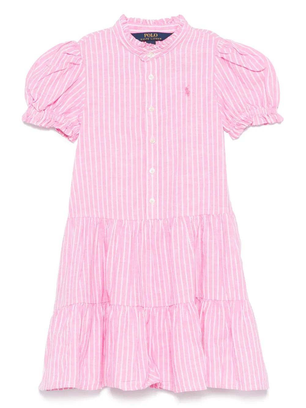 POLO RALPH LAUREN KIDS Gestreepte jurk Roze