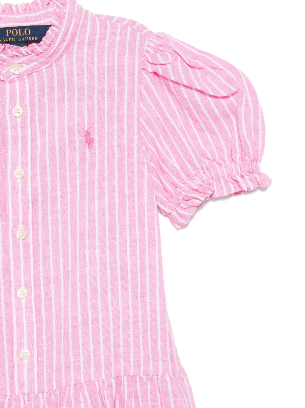 POLO RALPH LAUREN KIDS Gestreepte jurk Roze