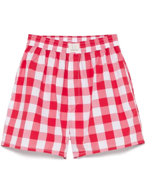 ERL short pied-de-poule - Rouge - ERL - Modalova