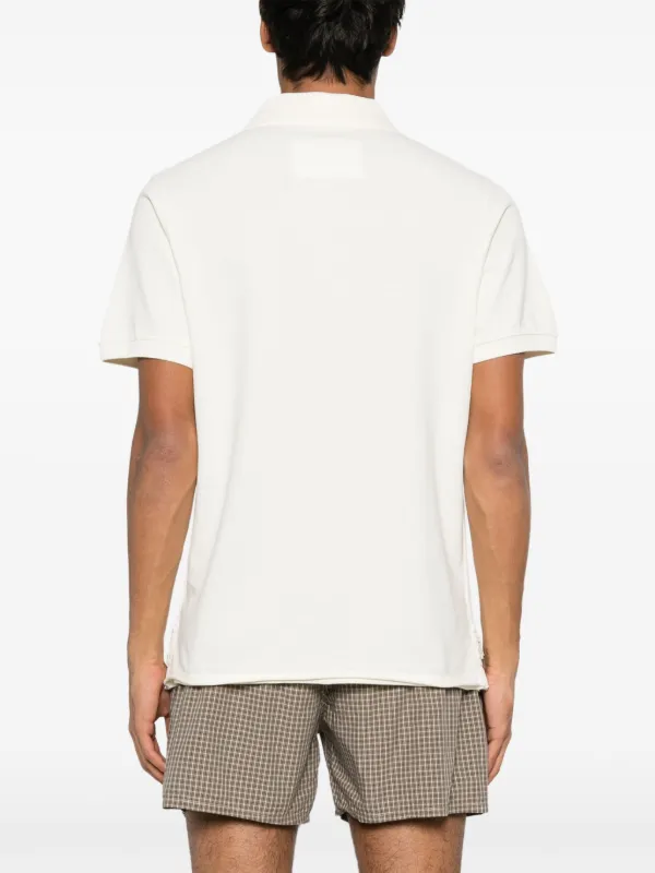 ERL logo-patch Polo Shirt | Neutrals | FARFETCH
