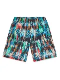 Missoni Kids zigzag-print swim shorts - Blue