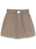 ERL plaid shorts - Green