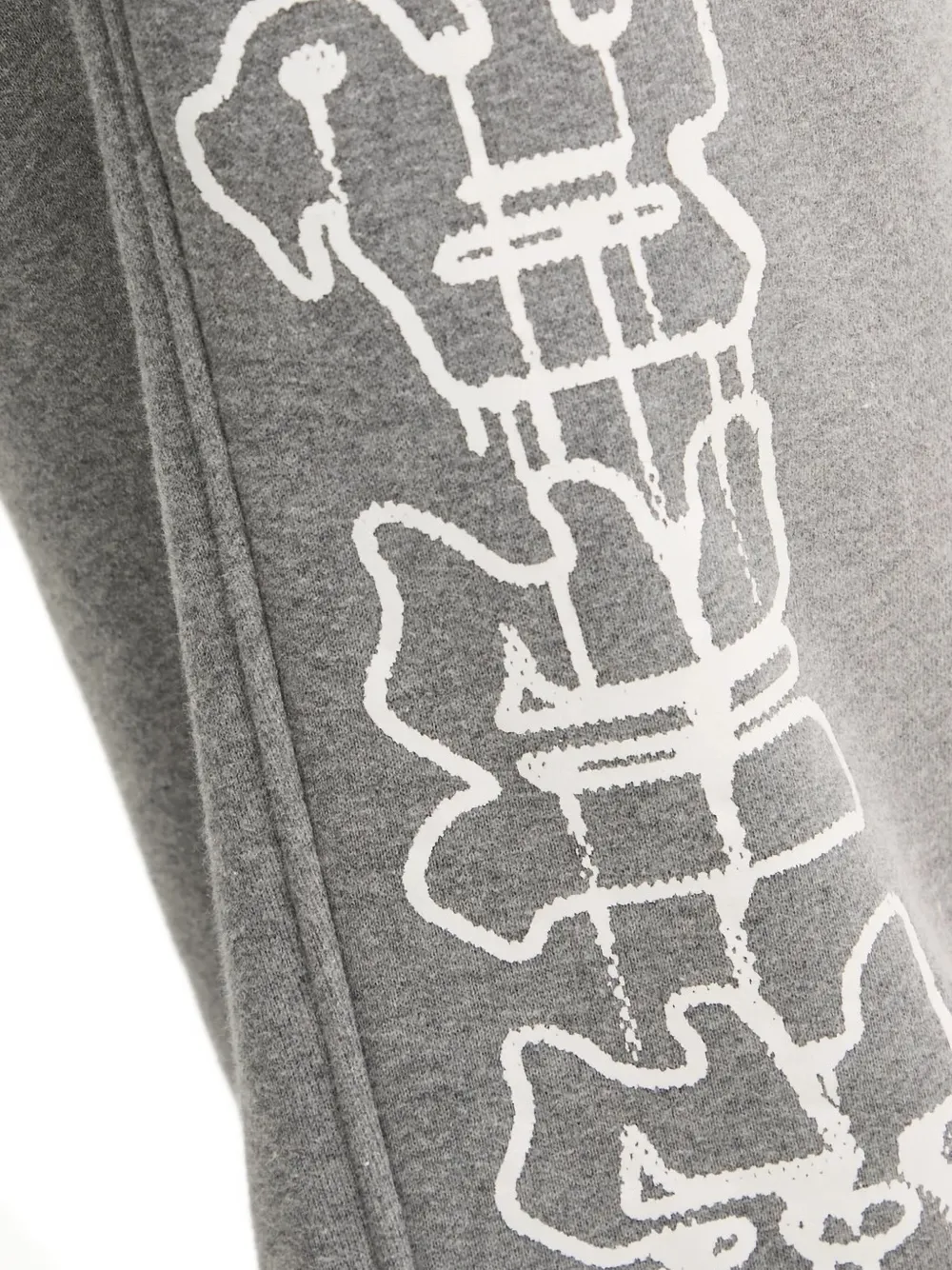Purple Brand spine-print track pants Grijs