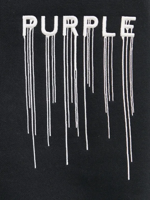 Purple Brand drip-effect Logo Sweatshirt | Black | FARFETCH