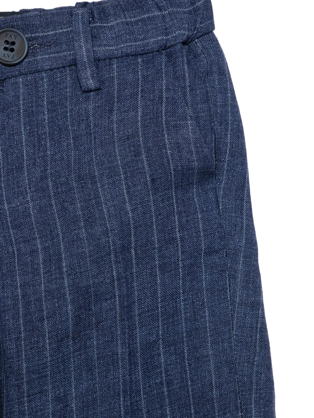 Fay Kids Shorts met krijtstreep Blauw