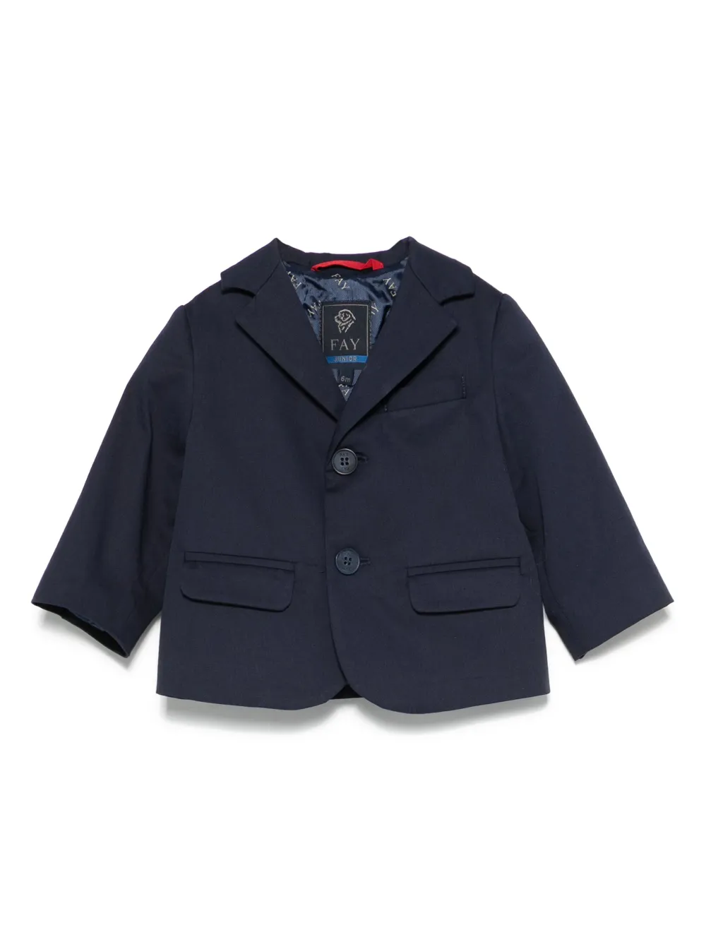 Fay Kids Blazer met gabardine weving Blauw