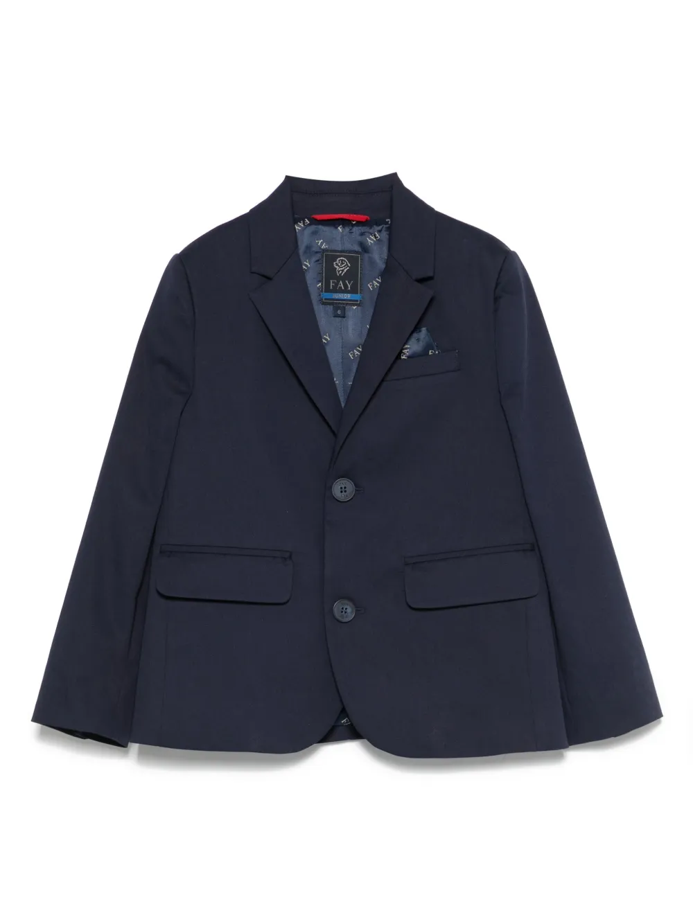 Fay Kids Blazer met enkele rij knopen Blauw