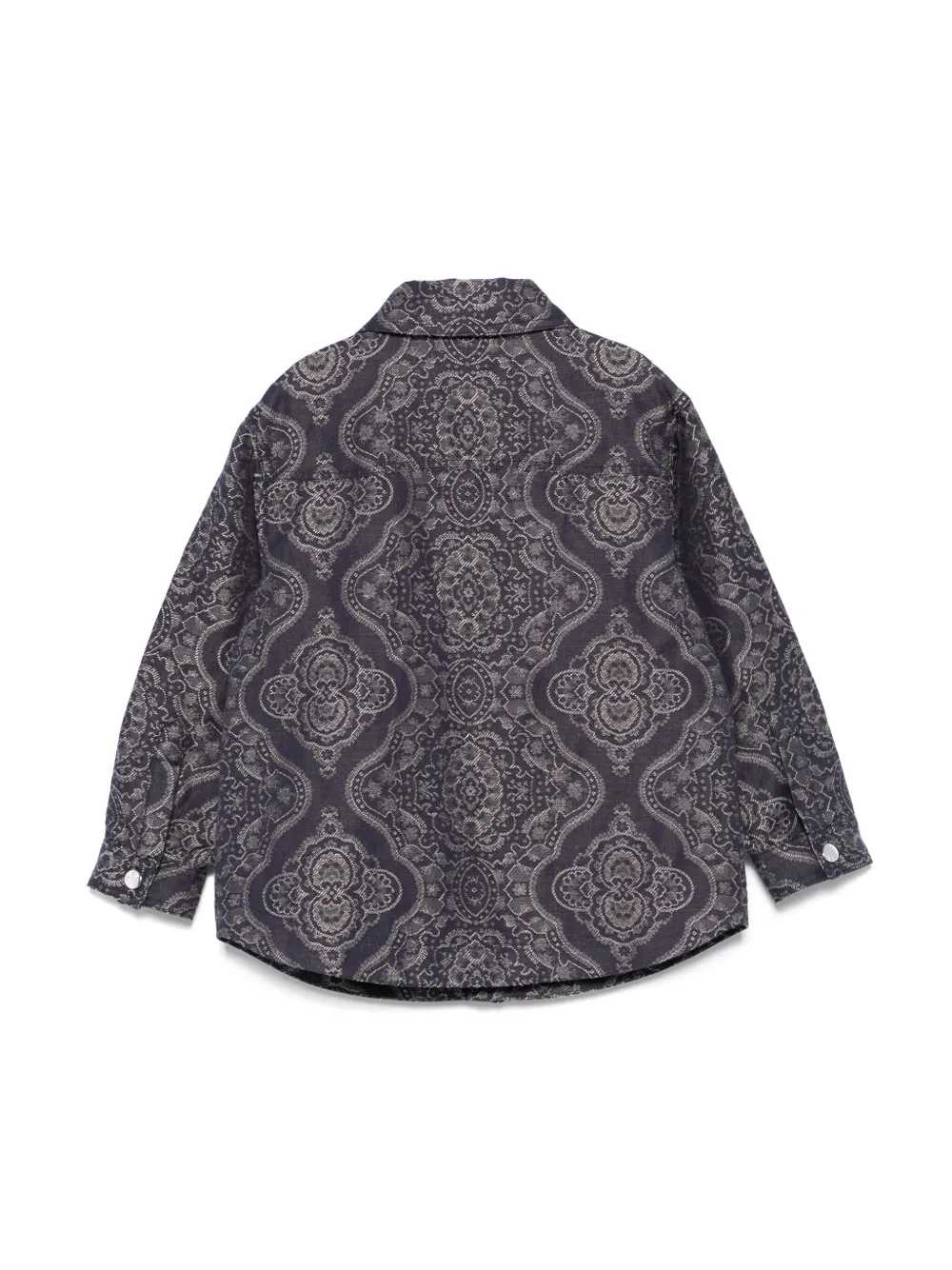 ETRO KIDS Shirtjack met jacquard Blauw