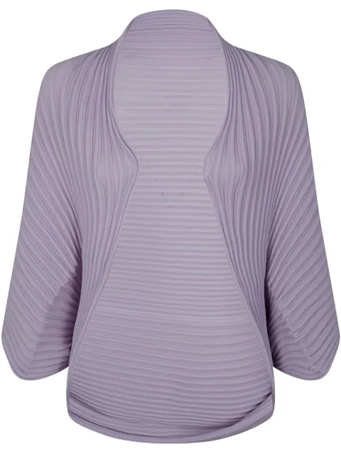Issey Miyake plissé-effect cardigan