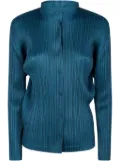 Pleats Please Issey Miyake pleated blouse - Blue