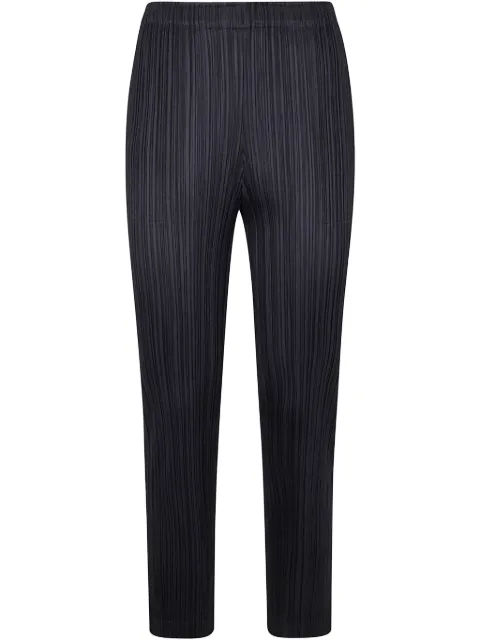 Pleats Please Issey Miyake pantalones con diseño plisado