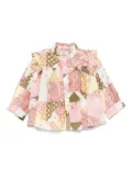 ETRO KIDS patchwork-print blouse - Yellow